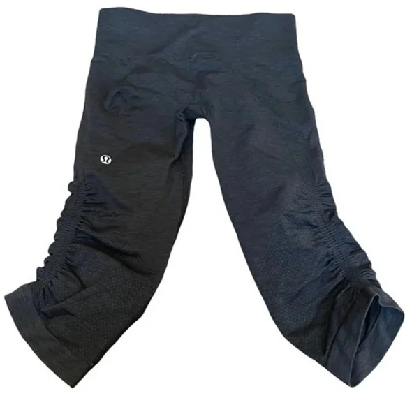 Lululemon In the Flow II Crop Ruched Pants Size 4 - Picture 5 of 9